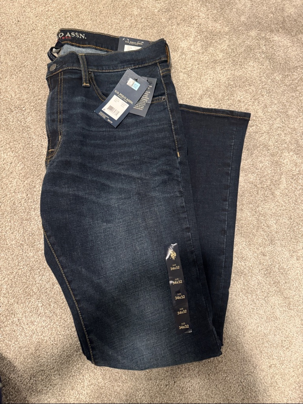 U.S. Polo Assn. Men Dark Indigo slim-Leg Jeans